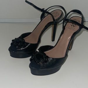 Vince Camuto platform peep toe high heels